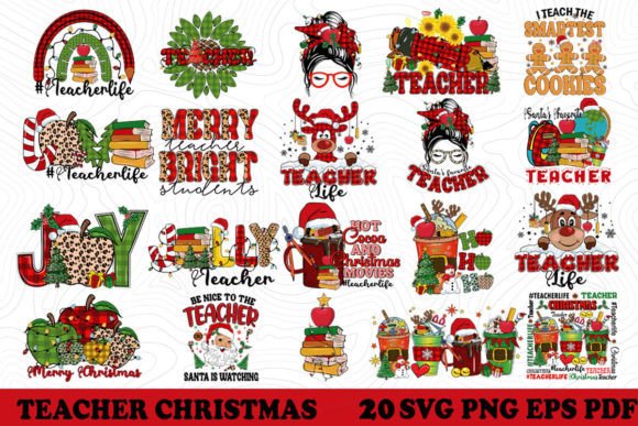 20 Teacher Christmas Bundle SVG PNG: A Stitcher's Review