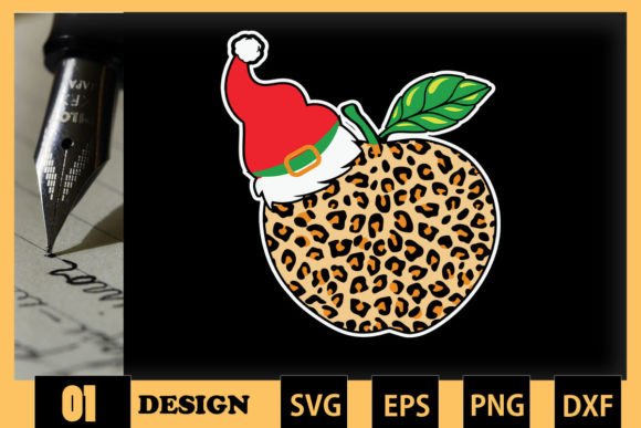 Christmas Teacher Apple Leopard SVG Review