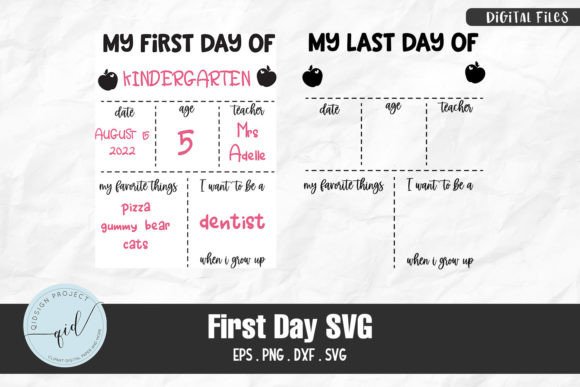First Day of School Stats Sign SVG Review