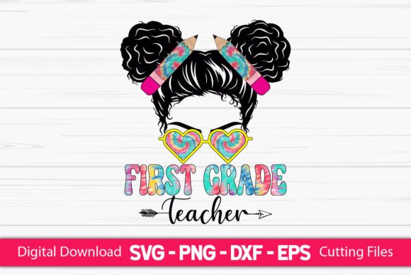 First Grade Teacher Messy Bun: Embroidery Review