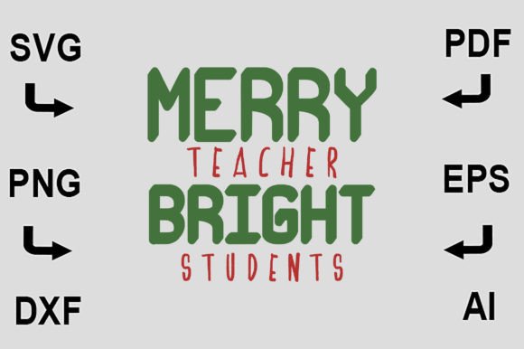 Merry Teacher Bright Students SVG: Embroidery Review