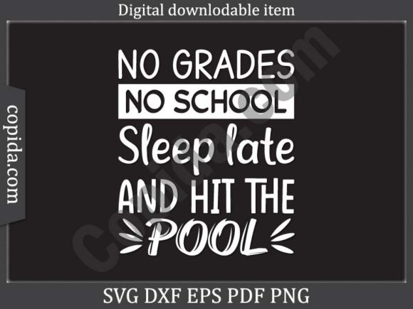 No Grades No School Sleep Late SVG Review